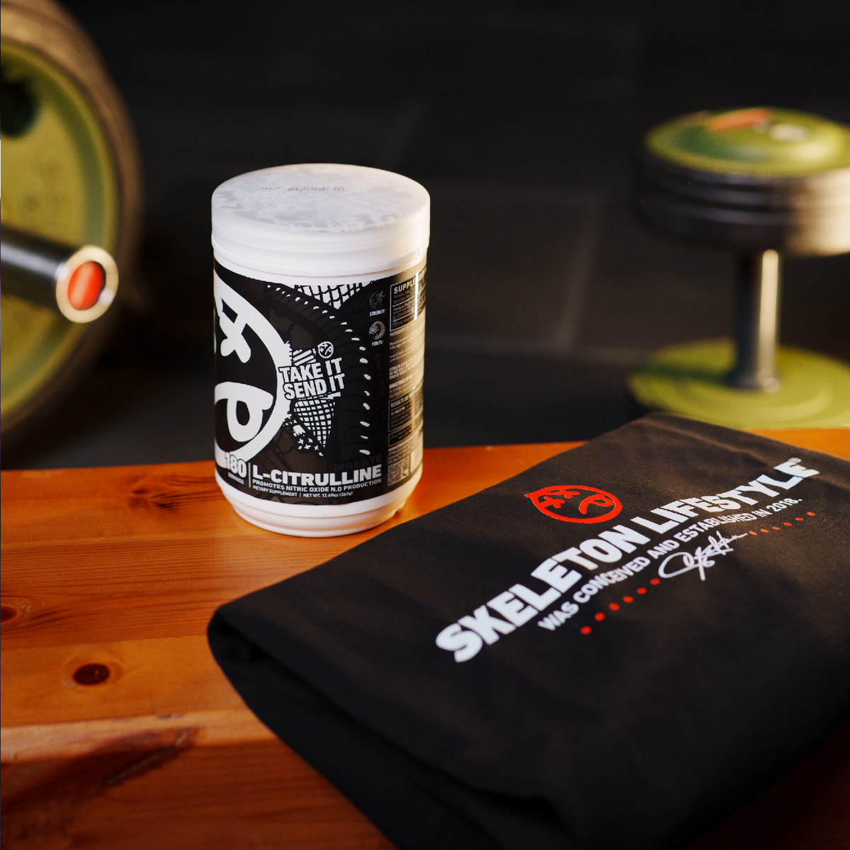 Pure Citrulline Malate powder by Skeleton Nutrition for endurance and blood flow